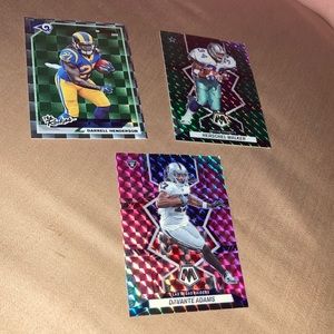 Darrell Henderson card a  Herschel walker card and a savant Adams card